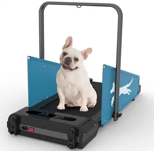 Dog Treadmill for Small Dogs,1.5HP Folding Dog Running Machine,Small Dog Treadmill, Dog Pacer Training Pad,220lbs (Black)