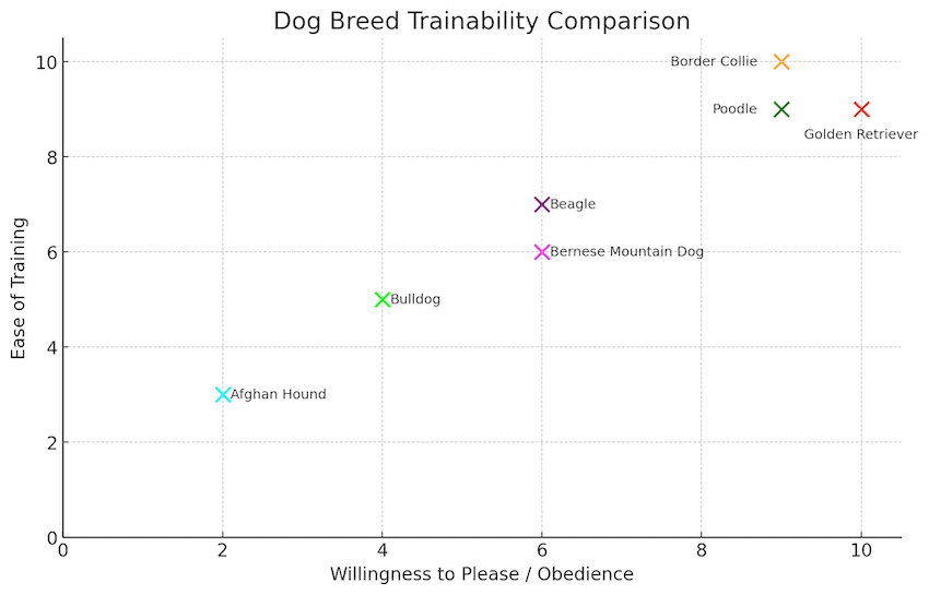 bulldog trainability chart