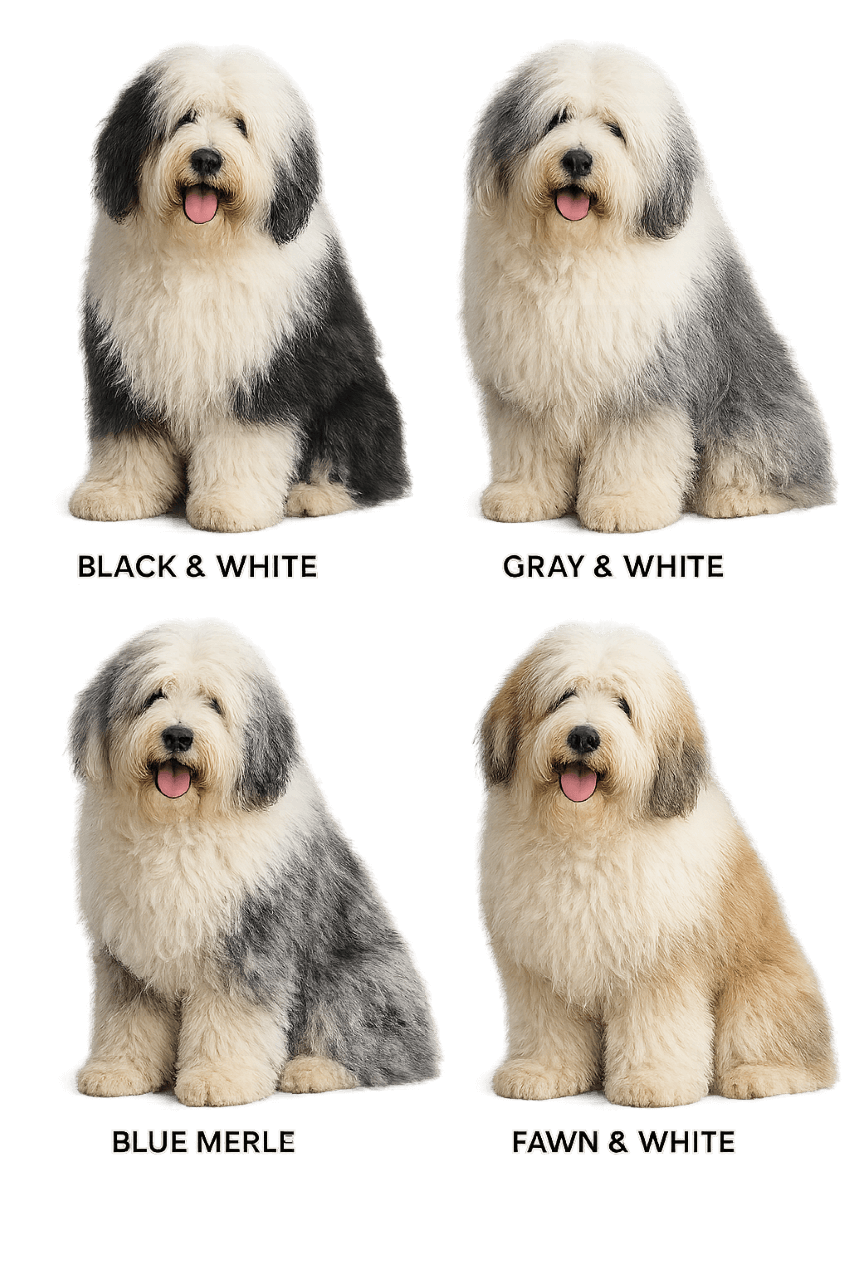 Old English Sheepdog Colors