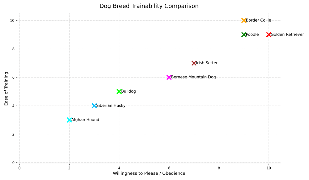 irish setter trainability chart