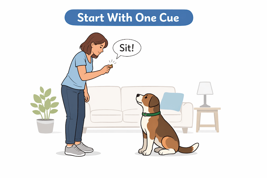 dog training step 1
