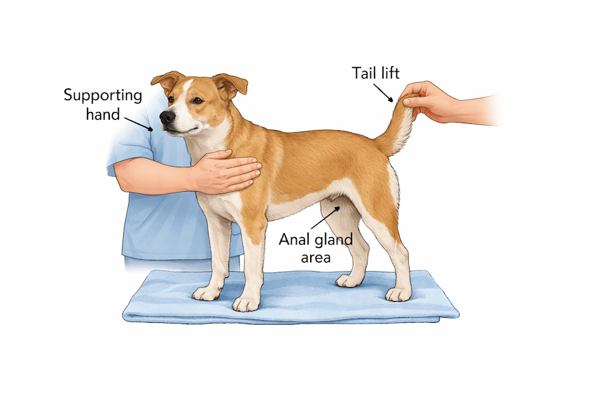 safety restraint-dog anal glands