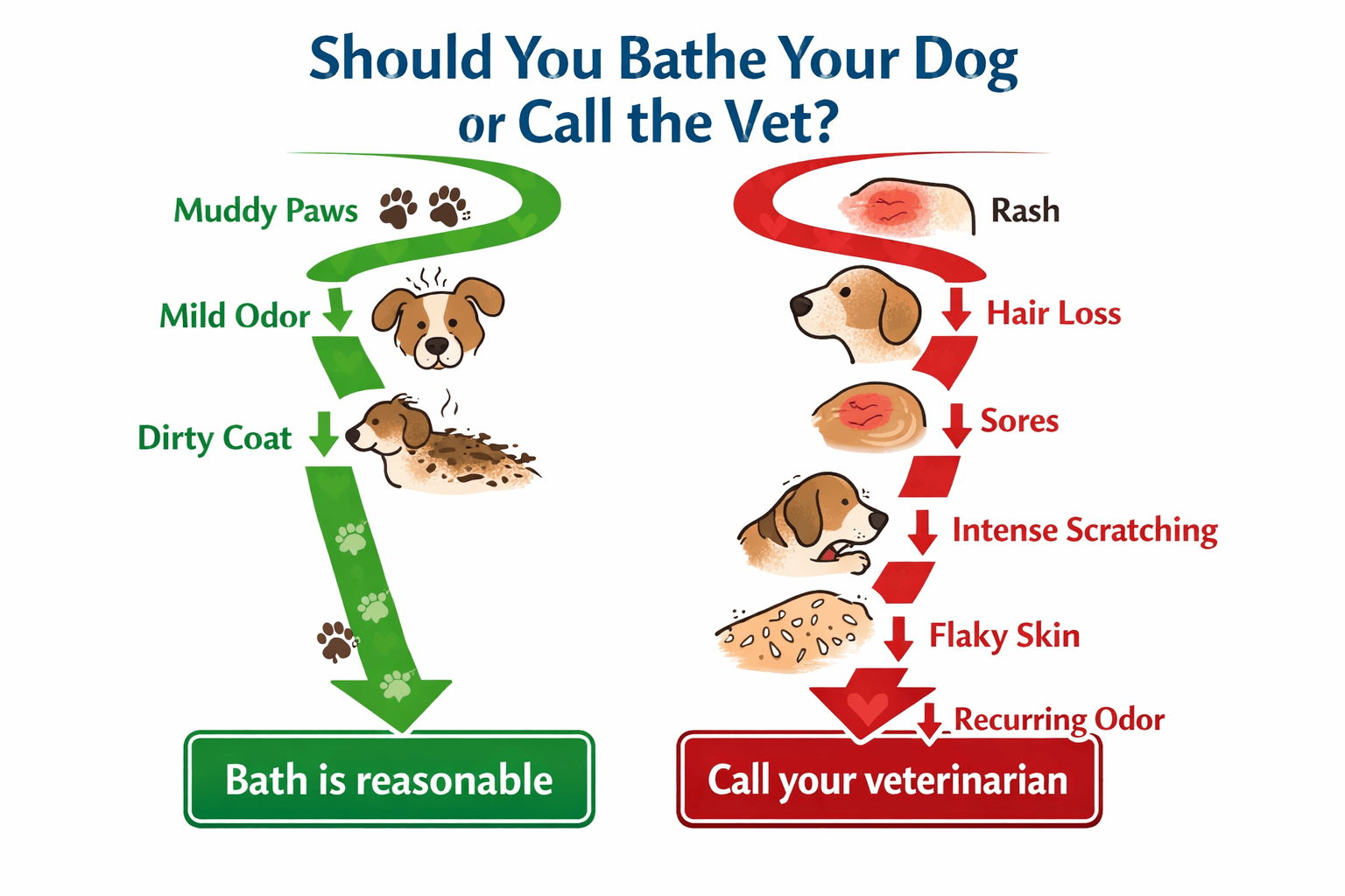 signs to bathe your dog