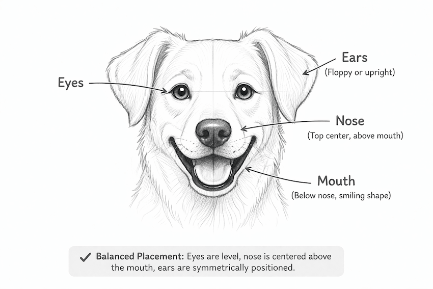 step 6 how to draw a dog