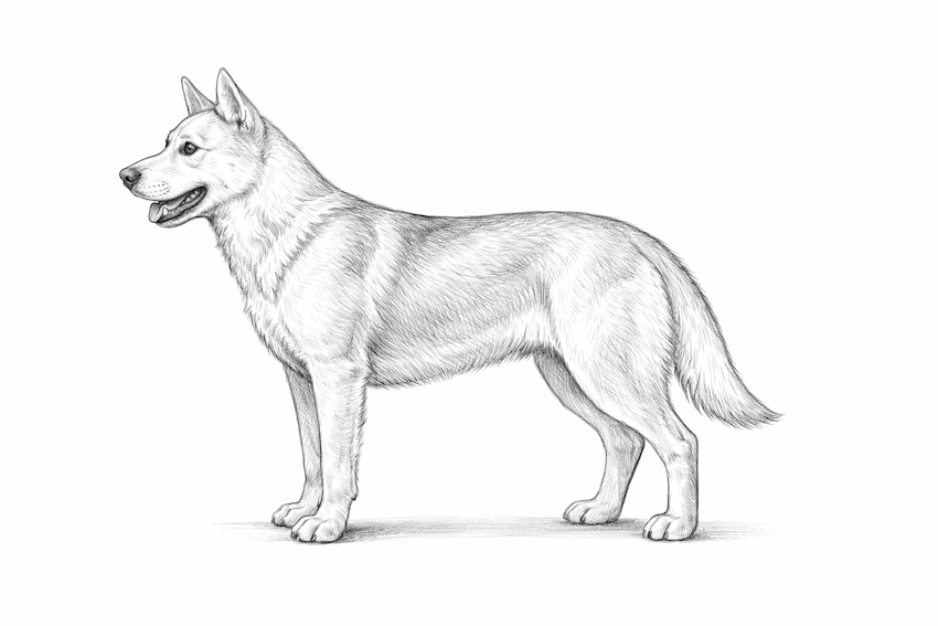 step 8 how to draw a dog