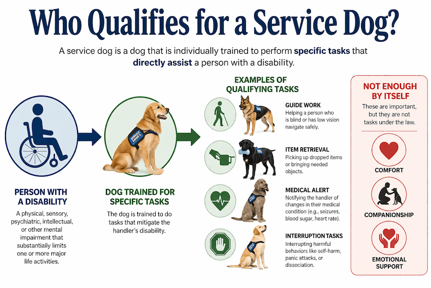 Who qualifies for a service dog-
