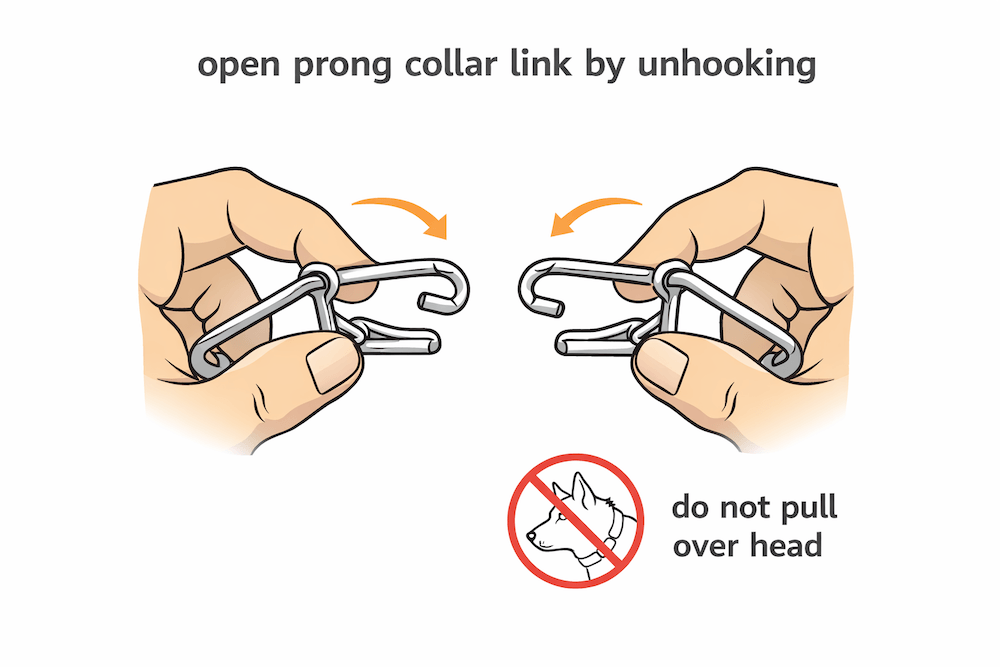 open prong collar links