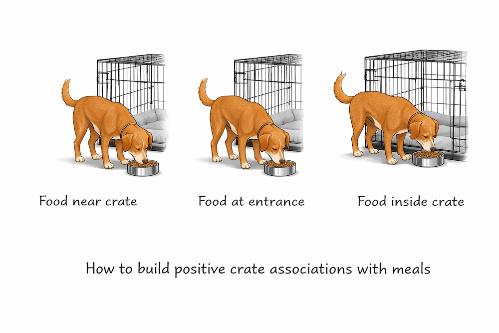 Building crate comfort with meals