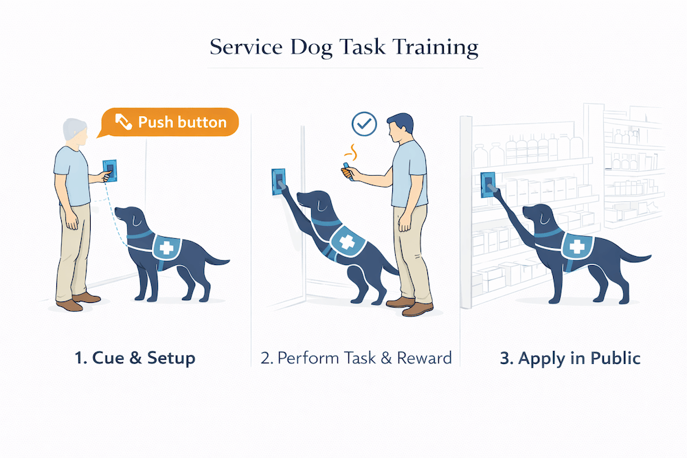 Service dog training