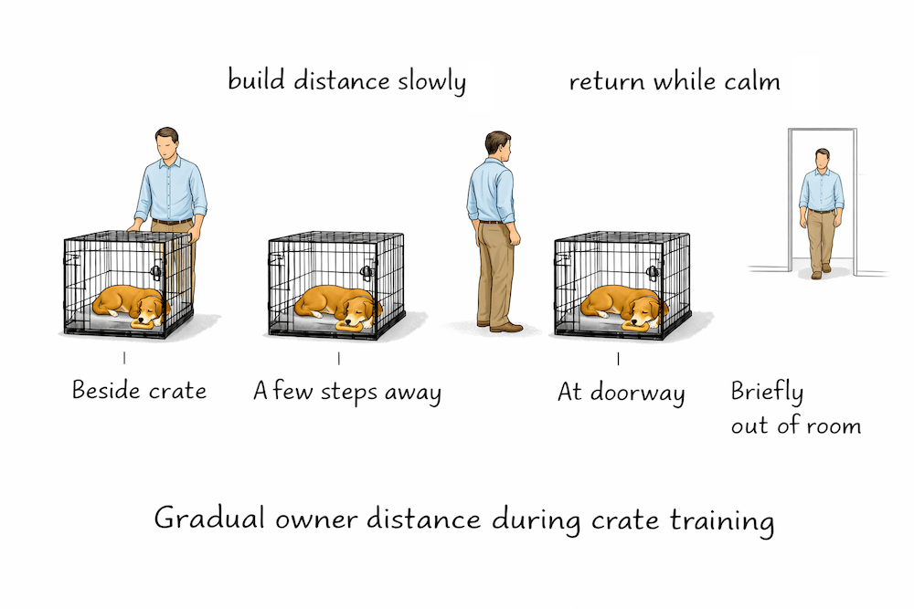 Gradual crate training