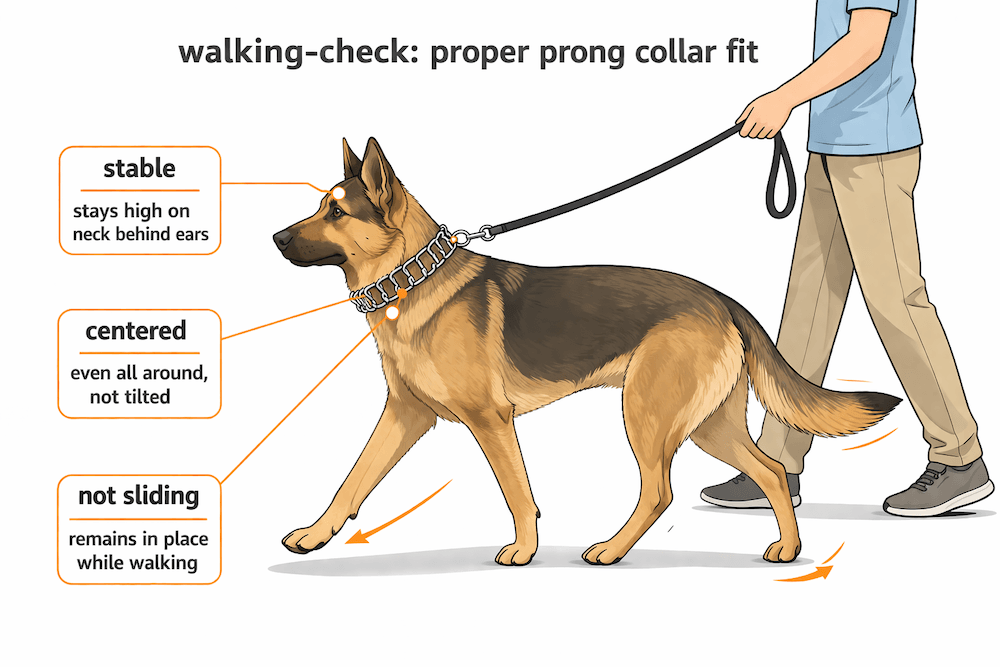 proper prong collar fit