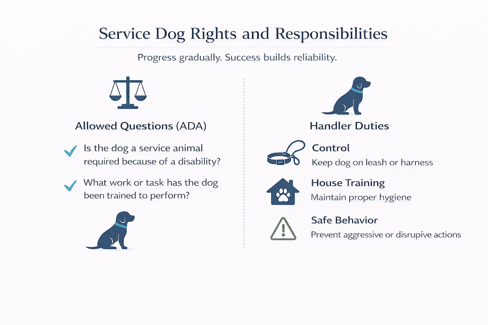 Service dog rights and duties