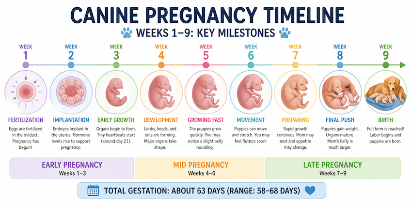 CANINE pregnancy timeline