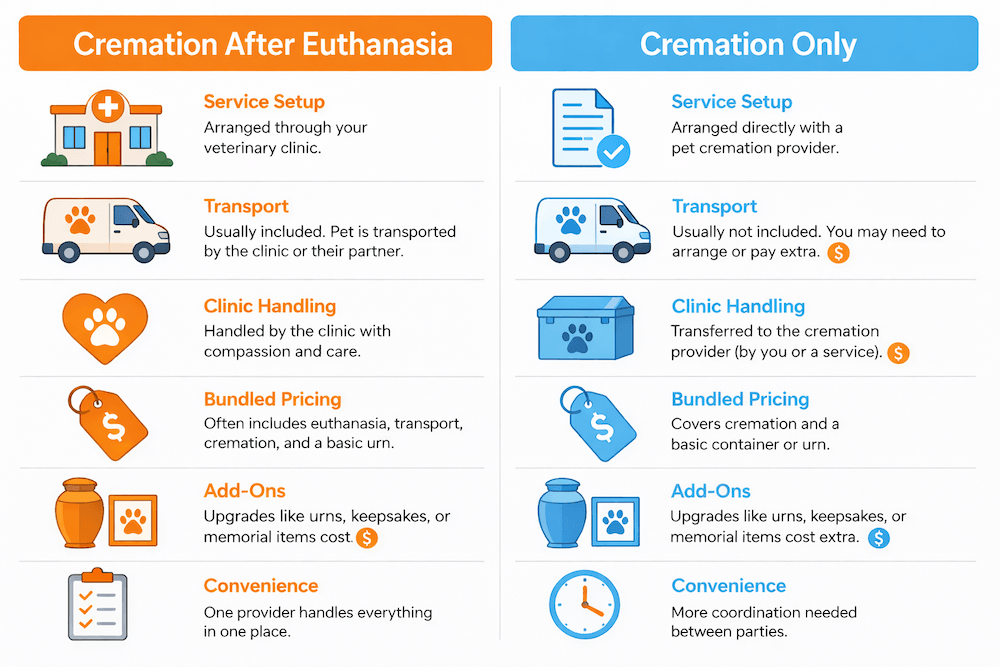 Cremation options comparison