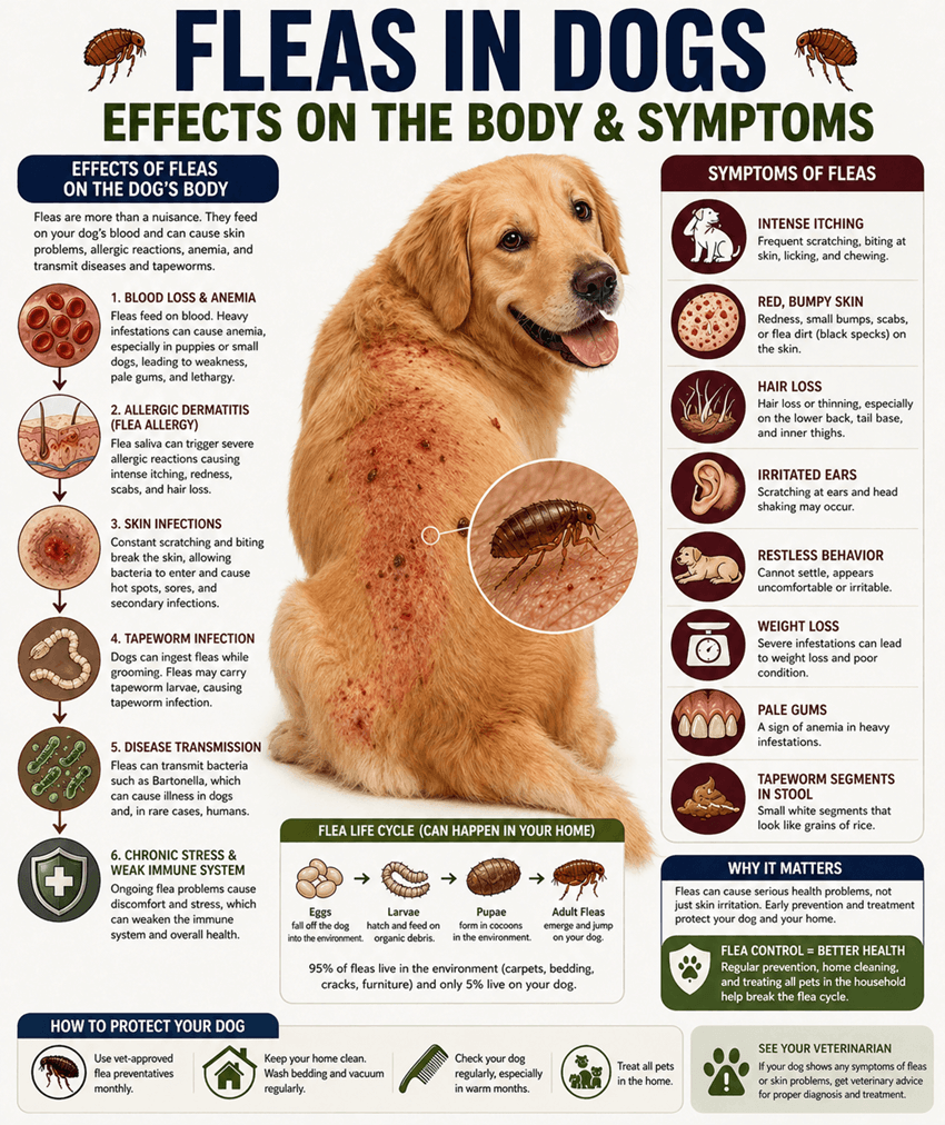fleas in dogs