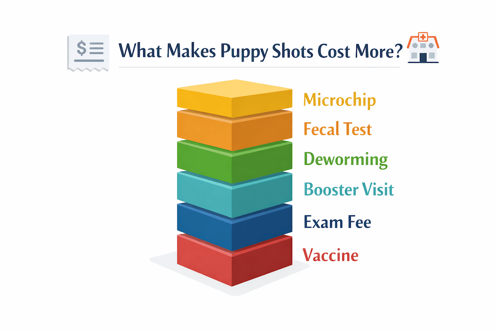 What makes puppy shots cost more