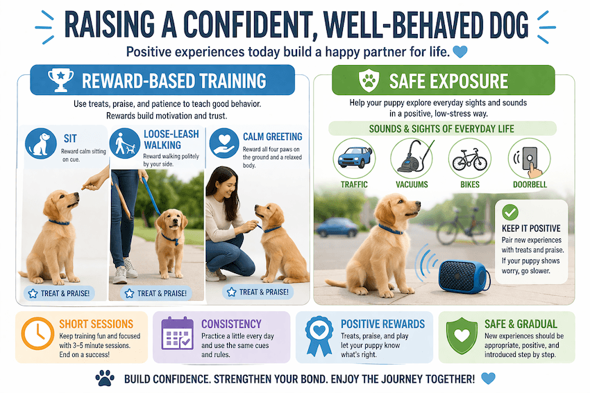 confident & well-behaved dog