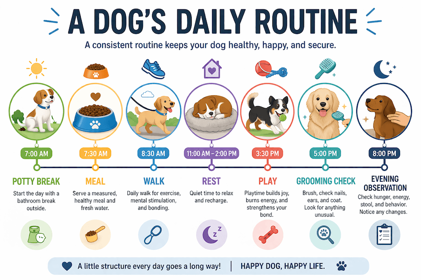 dog daily routine