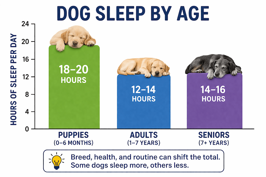 dog sleep by age