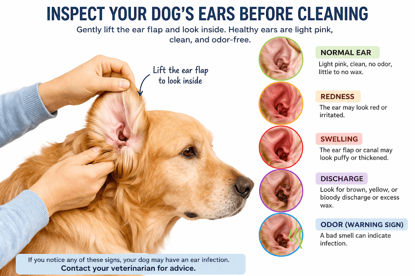 inspect your dog's ears