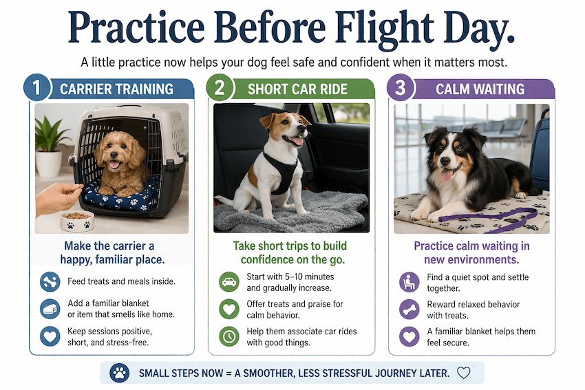 preparing your dog for travel