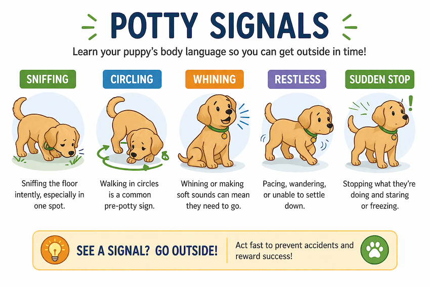 puppy potty training step 6
