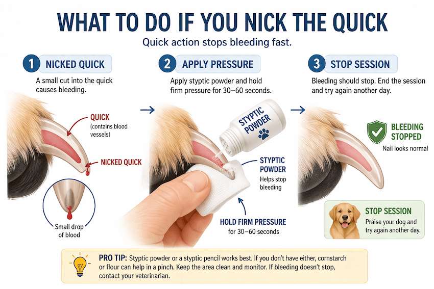what to do if you nick the quick