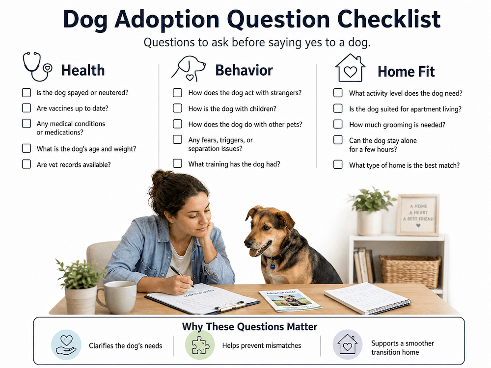Dog adoption checklist guide