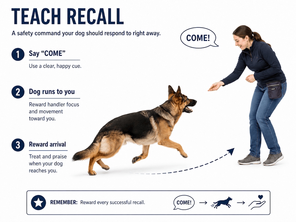 Teach recall with your dog