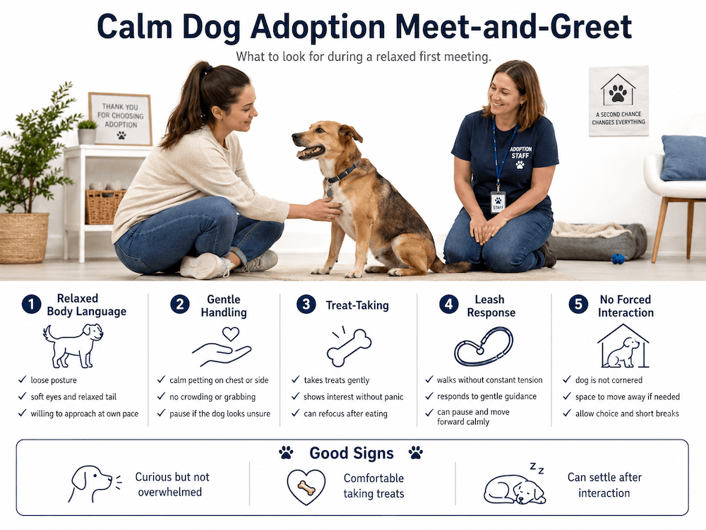 Calm dog adoption guide