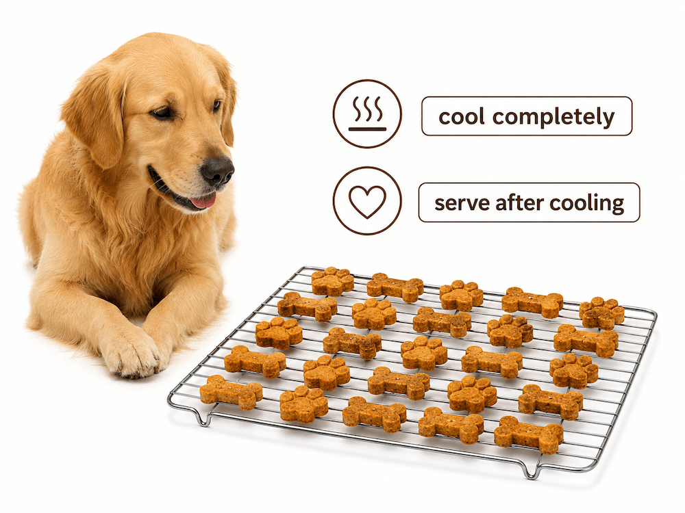 Cool your dog treats safely
