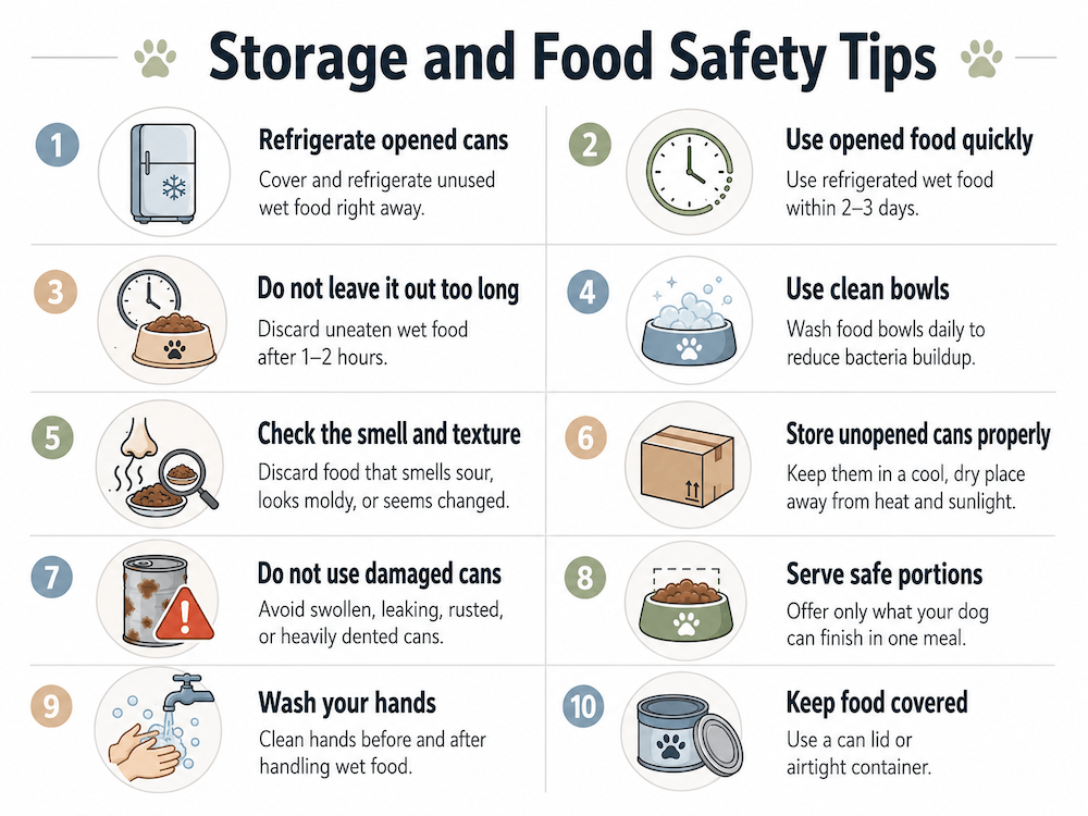 Dog food storage and safety tips