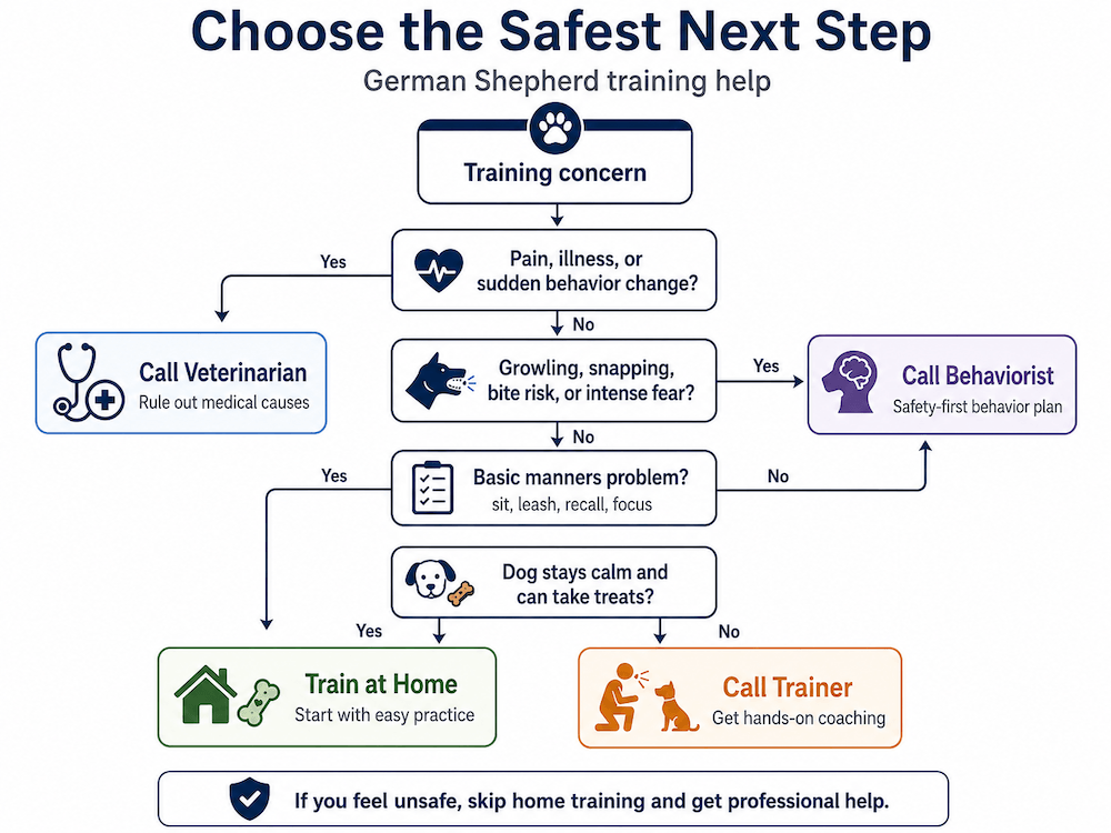 Dog training decision guide