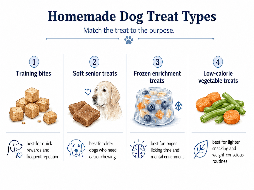 Homemade dog treat types explained