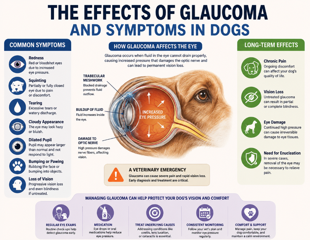 dog Glaucoma in symptoms