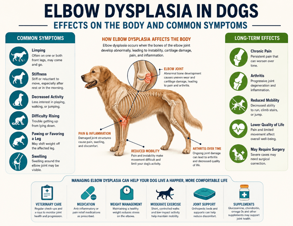 dog Elbow Dysplasia symptoms