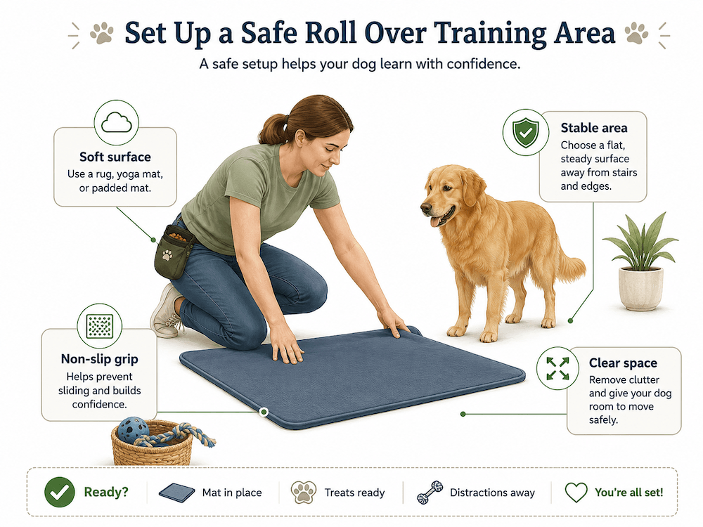 Setting up for dog training success