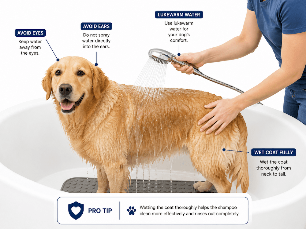 Bathing your dog guide