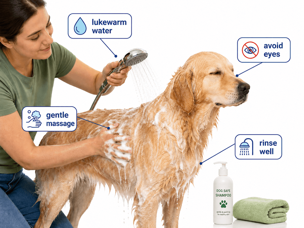 Pet grooming bath tutorial