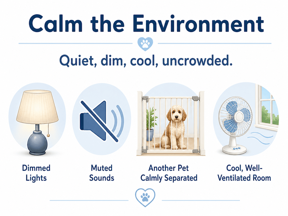 Calm spaces for pets' comfort