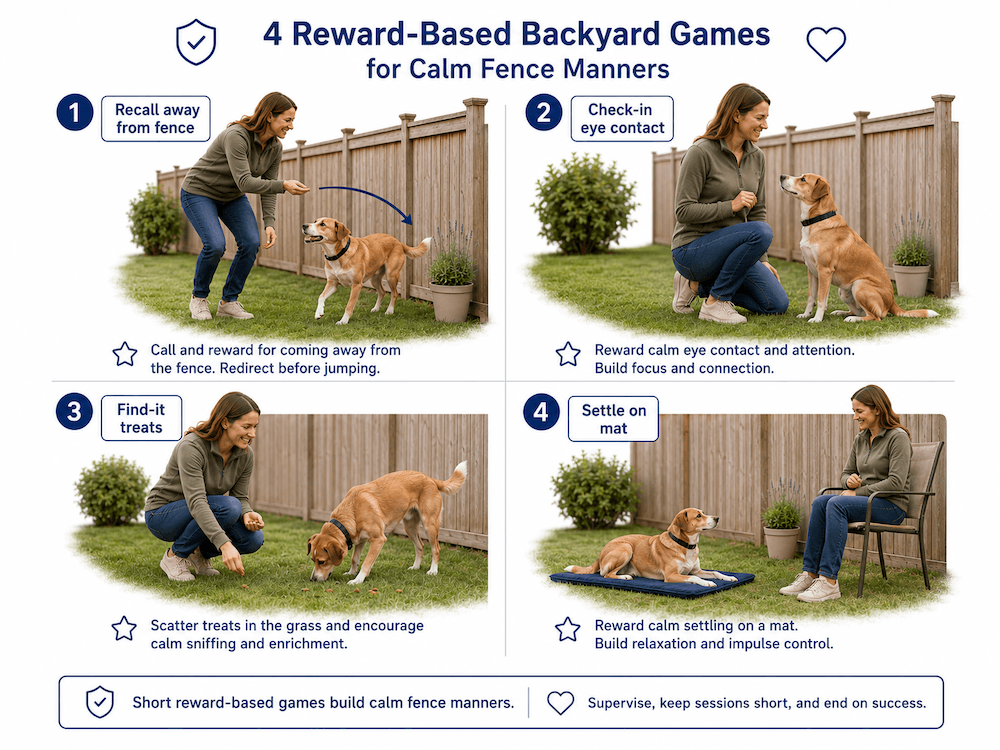 4 backyard games for calm dogs