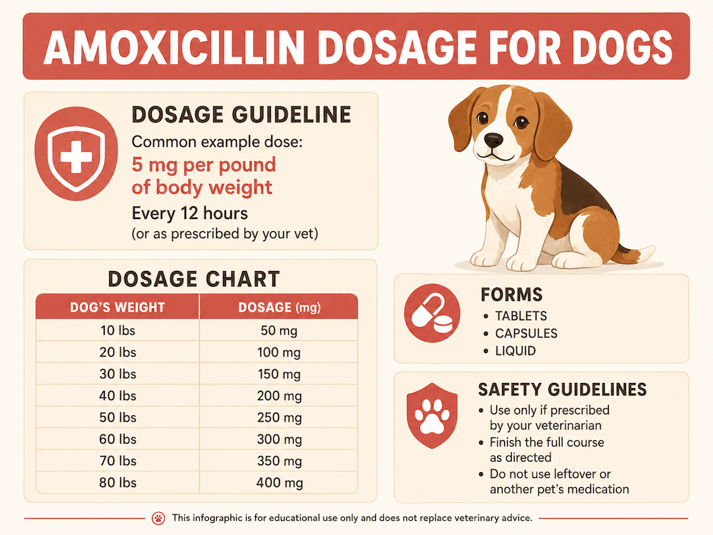 Amoxicillin dosage guideline for dogs