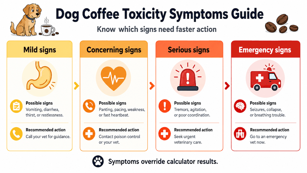 Dog coffee toxicity severity guide