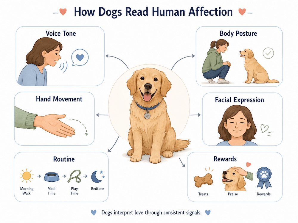 How dogs read human affection