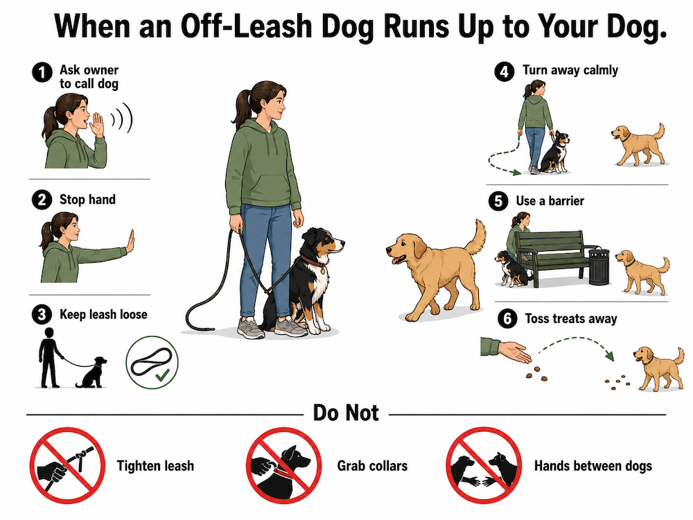 How to handle an off-leash dog
