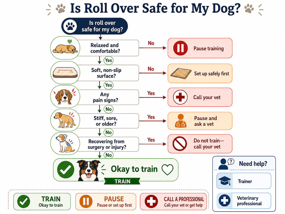 Is Roll Over Safe for My Dog