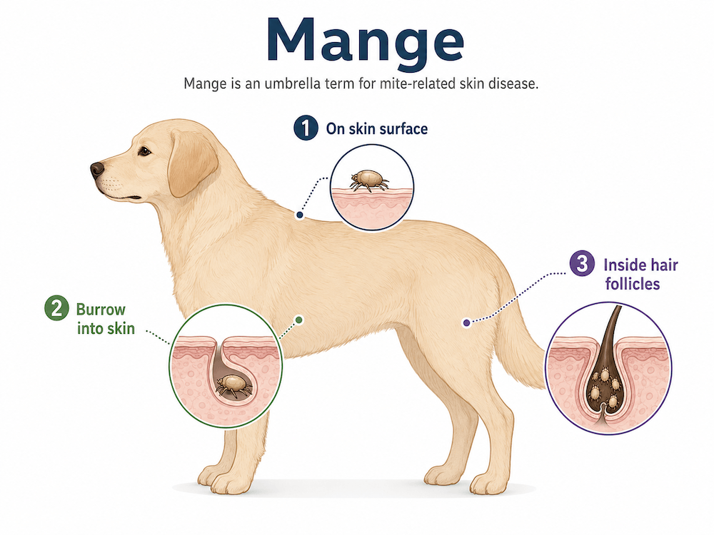 Mange in dogs