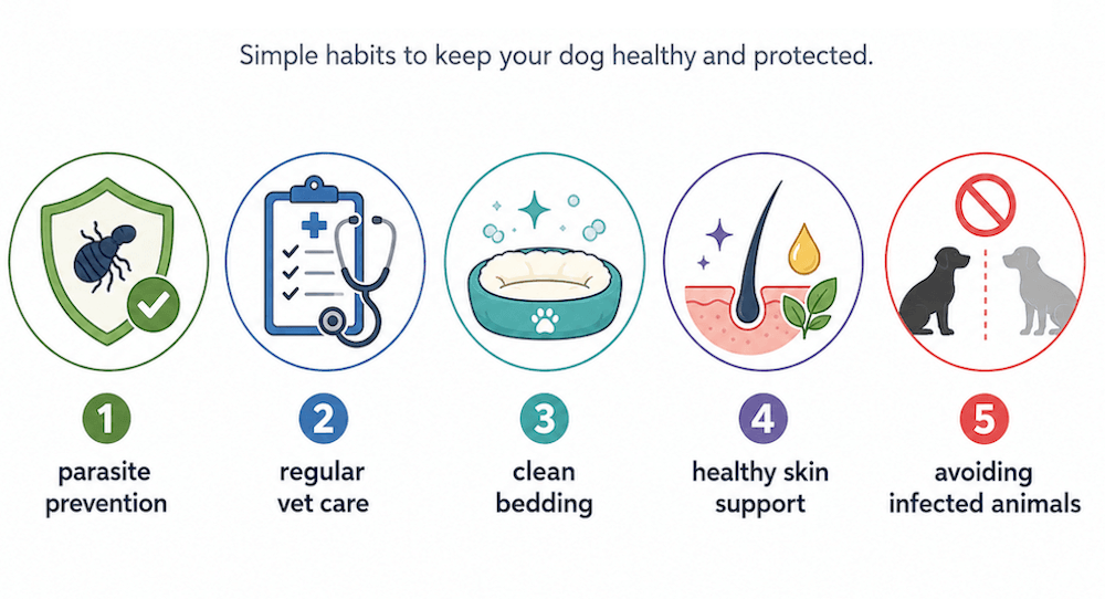 Prevent mange in dogs