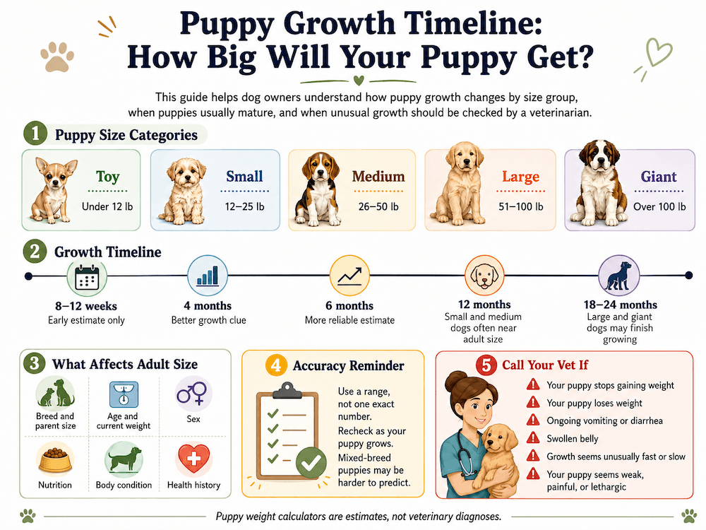 Puppy growth timeline