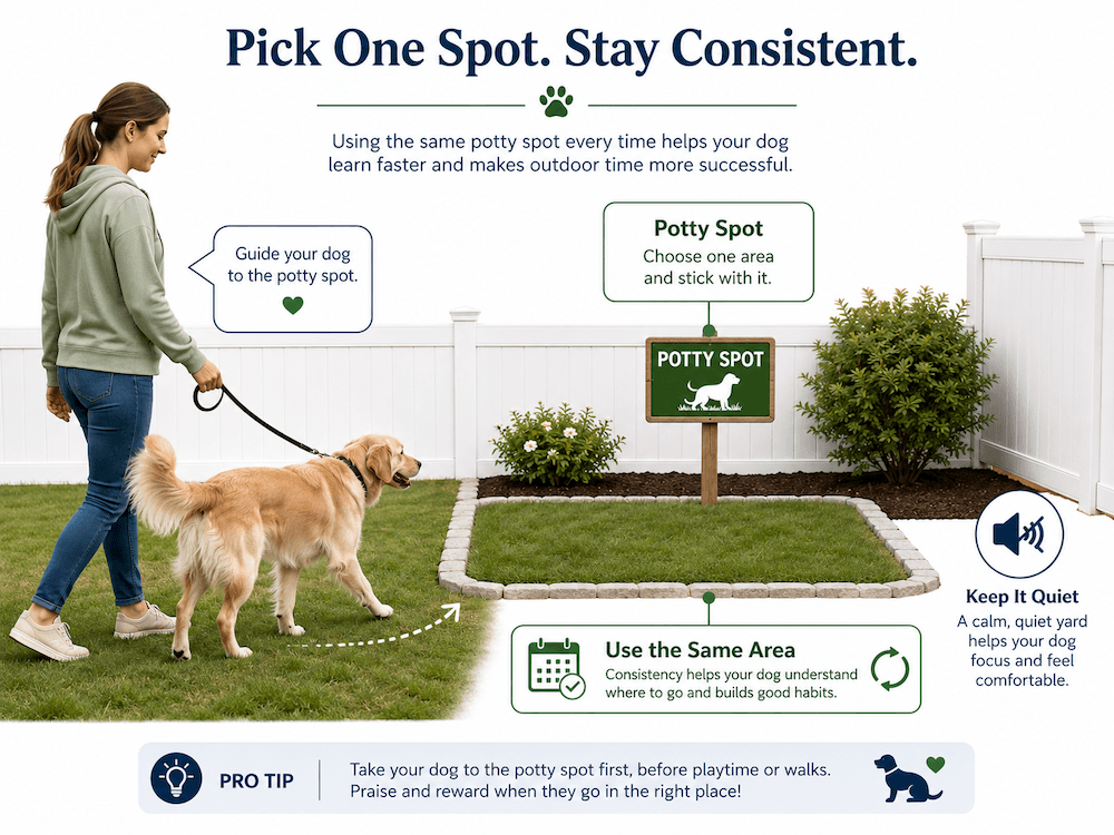Potty training consistency for your dog